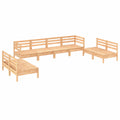 Garten-Lounge-Set aus Kiefernholz, 8-teilig, modulares Sofa für Terrasse
