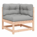 Modulares Garten-Ecksofa aus Douglasienholz mit Kissen