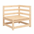 Modulares Garten-Ecksofa aus Kiefernholz mit Rückenlehne
