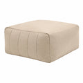 Beiger Modularer Sitzsack Hocker für Erwachsene, Olefin Stoff, Ideal für Innen- und Außenbereiche