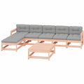 Modulares Garten-Lounge-Set aus Douglasienholz, 7-teilig, robustes Outdoor-Möbel für Terrasse und Balkon