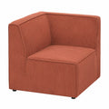 Eckmodul Cord Goldbraun Links – Modernes 1-Sitzer Design für Modulsofa Lemvig